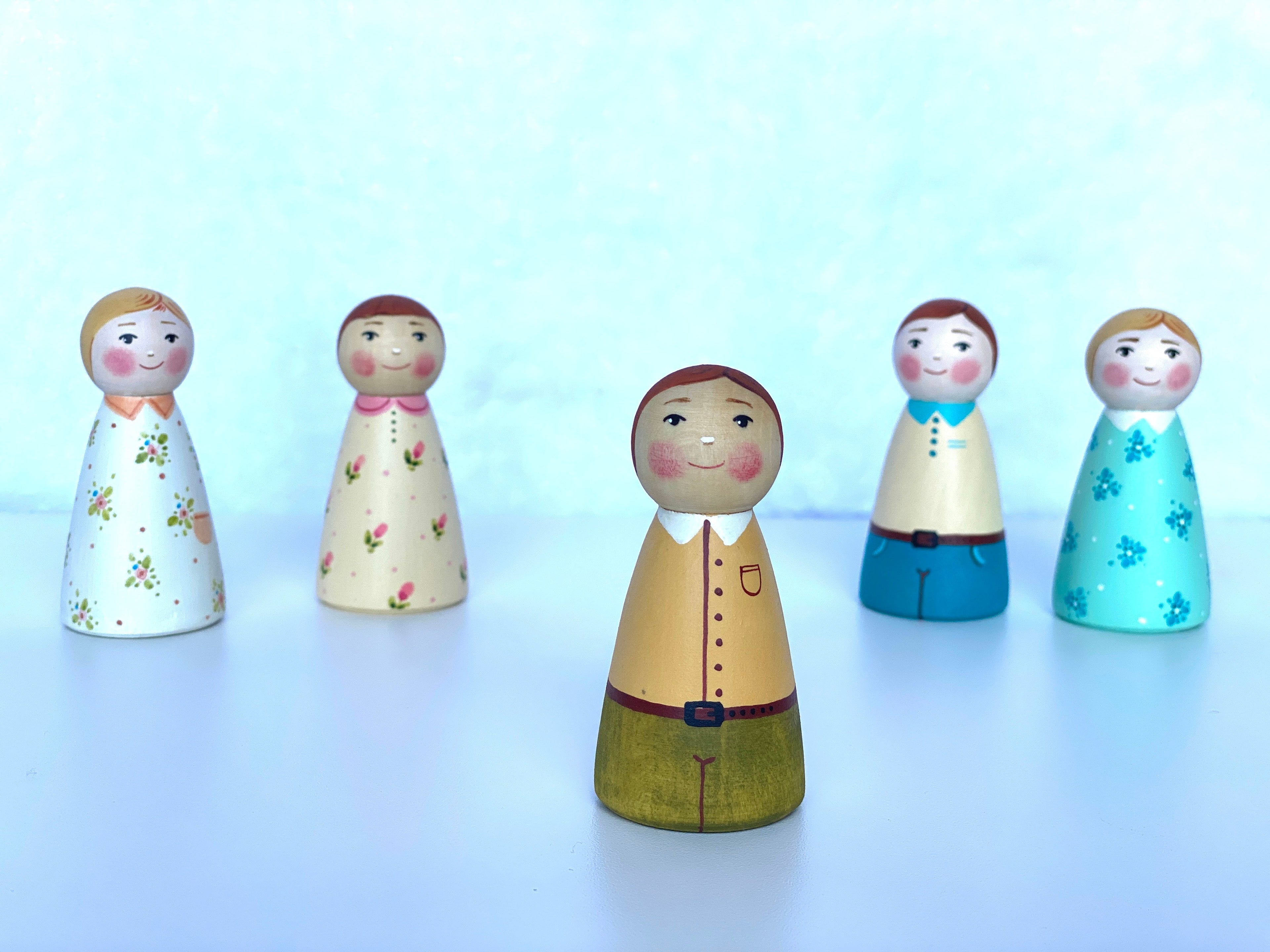 wooden-peg-dolls-boy-girl-Gift-Baby-Toys-5