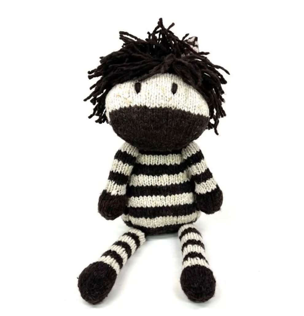 wool-knit-buddy-zachary-the-zebra-Gift-Baby-Toysknit dolls-1