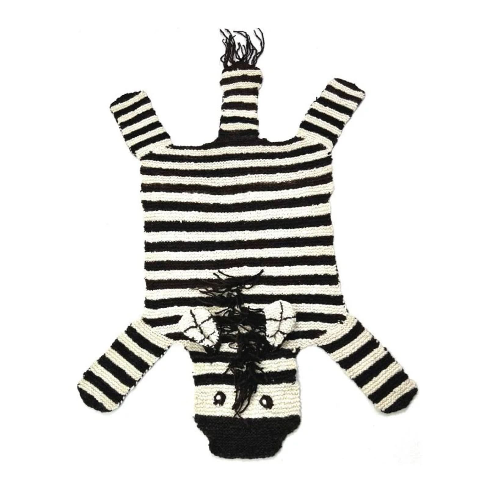 organic-wool-play-mat-nursery-rug-zebra-Gift-Baby-Toys-4